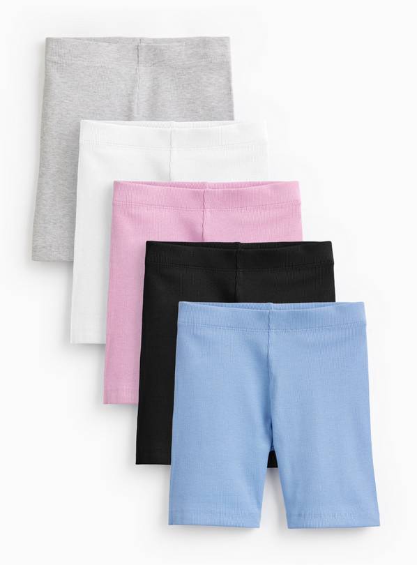 Multicoloured Cycling Shorts 5 Pack 14 years